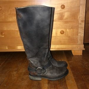 Steve Madden Distressed Riding Boots